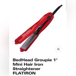 BedHead Red Mini Hair Iron Straightener